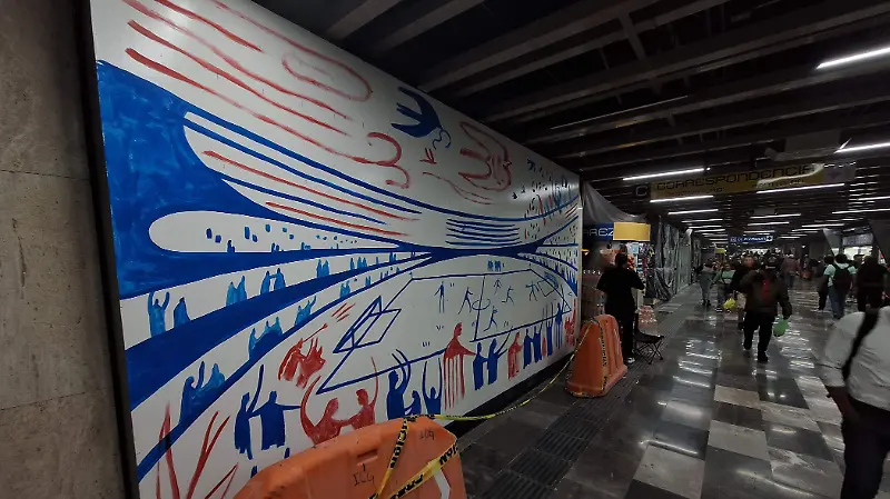 Avance de obras de remodelación de la línea 2 del metro previo al Mundial FIFA 2026